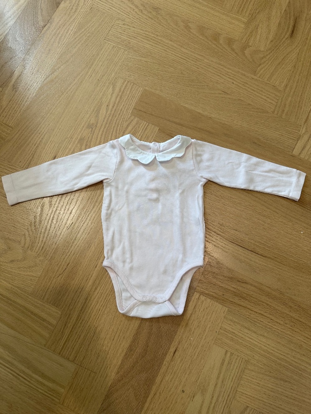 Jacadi Pale Pink Collared Bodysuit 18M 81 cm